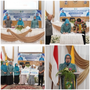TP PKK Kabupaten Bungo Ikuti Sosialiasi Jambi Bersholawat dan Supervisi Evaluasi Gerakan PKK di Kabupaten Bungo