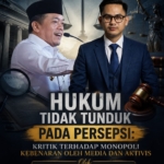 Hukum Tidak Tunduk Pada Persepsi: Kritik Terhadap Monopoli Kebenaran Oleh Media dan Aktivitas